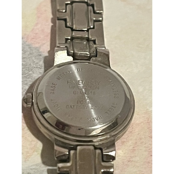 EUC Embassy by Gruen Women's Watch with Light Blue Face and Link Bracelet - Picture 3 of 5